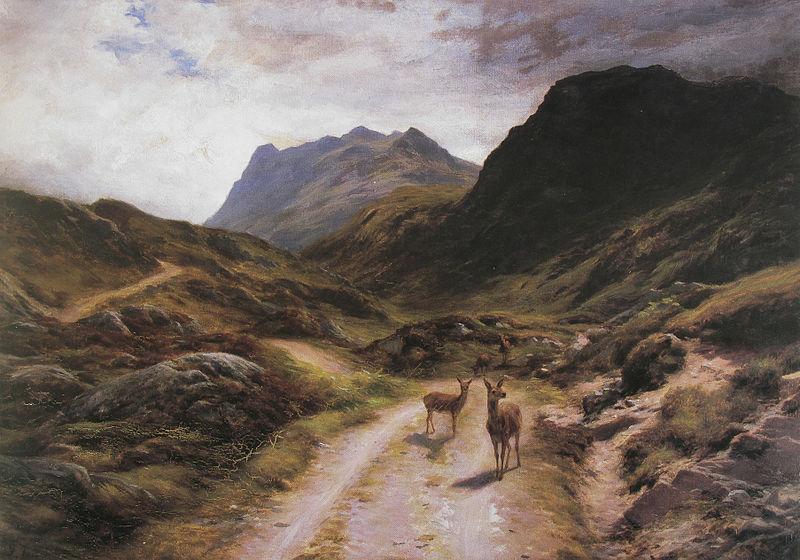 Joseph Farquharson The Road to Loch Maree Germany oil painting art
